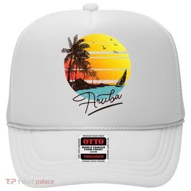 Aruba Retro Summer Tropical Beach Hat