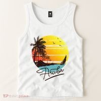Aruba Retro Summer Tropical Beach Tank Top thumb 2