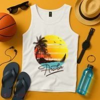Aruba Retro Summer Tropical Beach Tank Top thumb 4