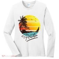 Aruba Retro Summer Tropical Beach Women's Long Sleeve Shirt thumb 0