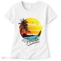 Aruba Retro Summer Tropical Beach Women's T-Shirt thumb 0