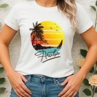 Aruba Retro Summer Tropical Beach Women's T-Shirt thumb 2