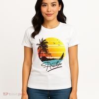 Aruba Retro Summer Tropical Beach Women's T-Shirt thumb 4