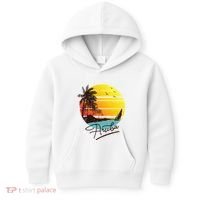 Aruba Retro Summer Tropical Beach Kids Hoodie thumb 0