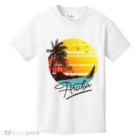 Aruba Retro Summer Tropical Beach Kids T-Shirt thumb 0