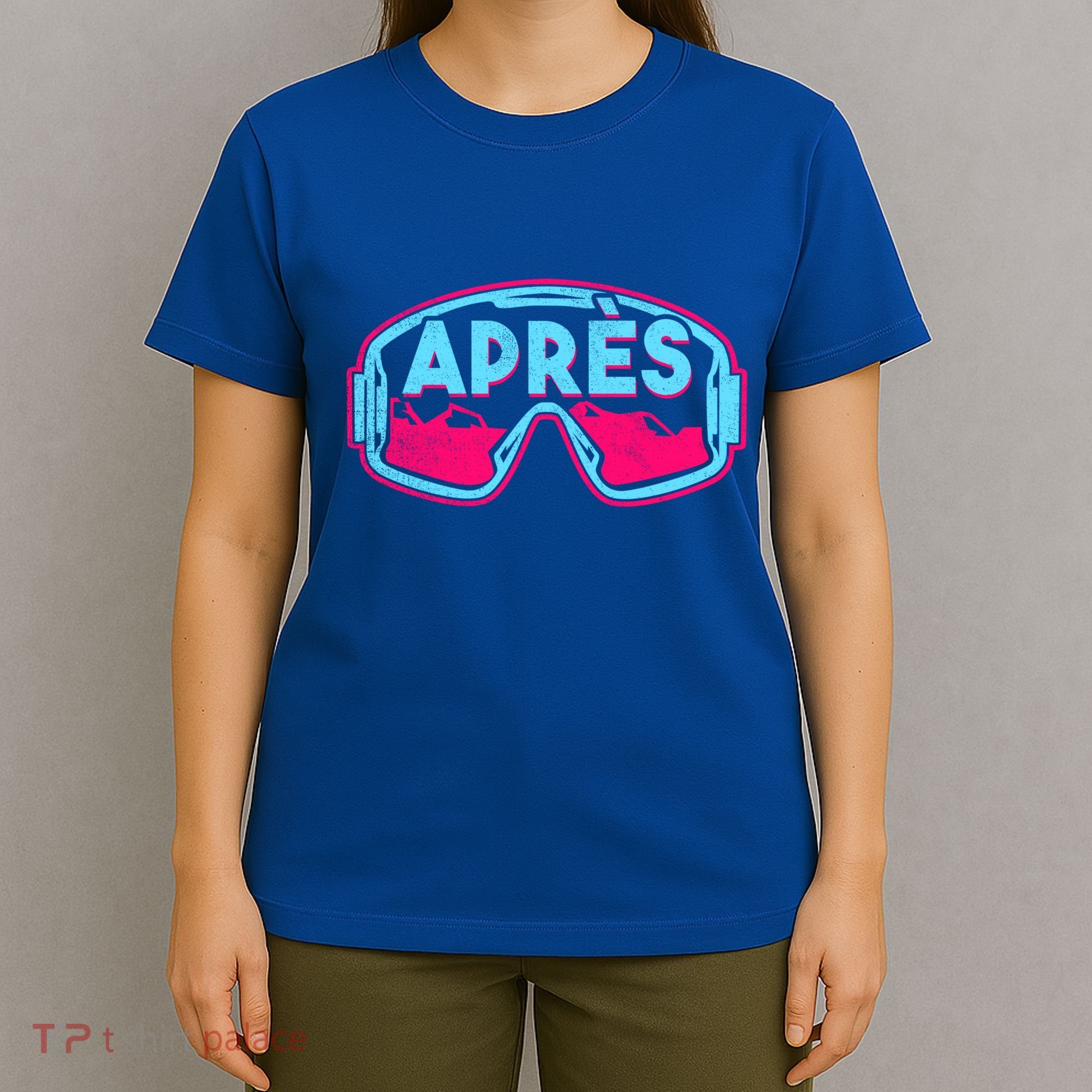 AprèS Retro Ski Snowboard Vintage 80s 90s Skiing Outfit Cute Gift T-Shirt