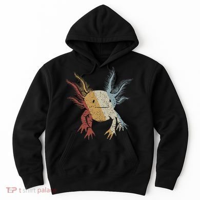 Axolotl Retro Style Vintage Hoodie