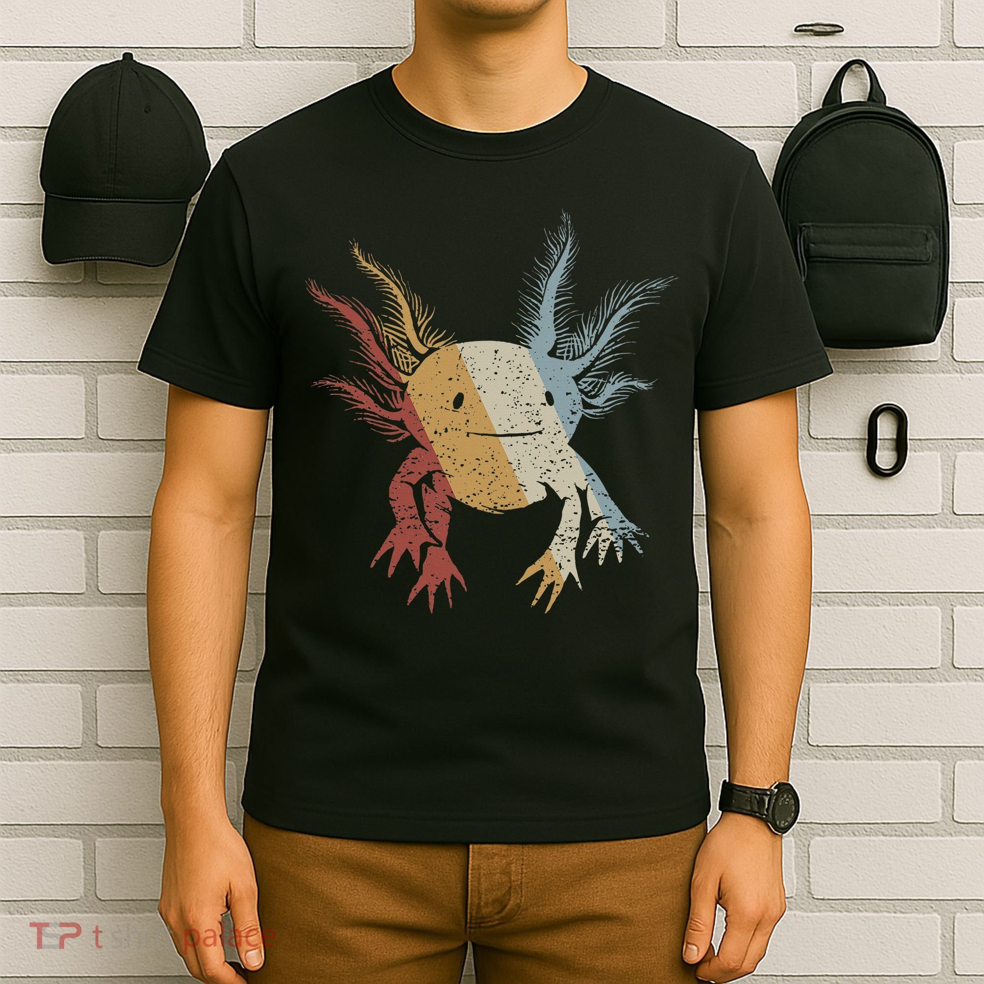 Axolotl Retro Style Vintage T-Shirt