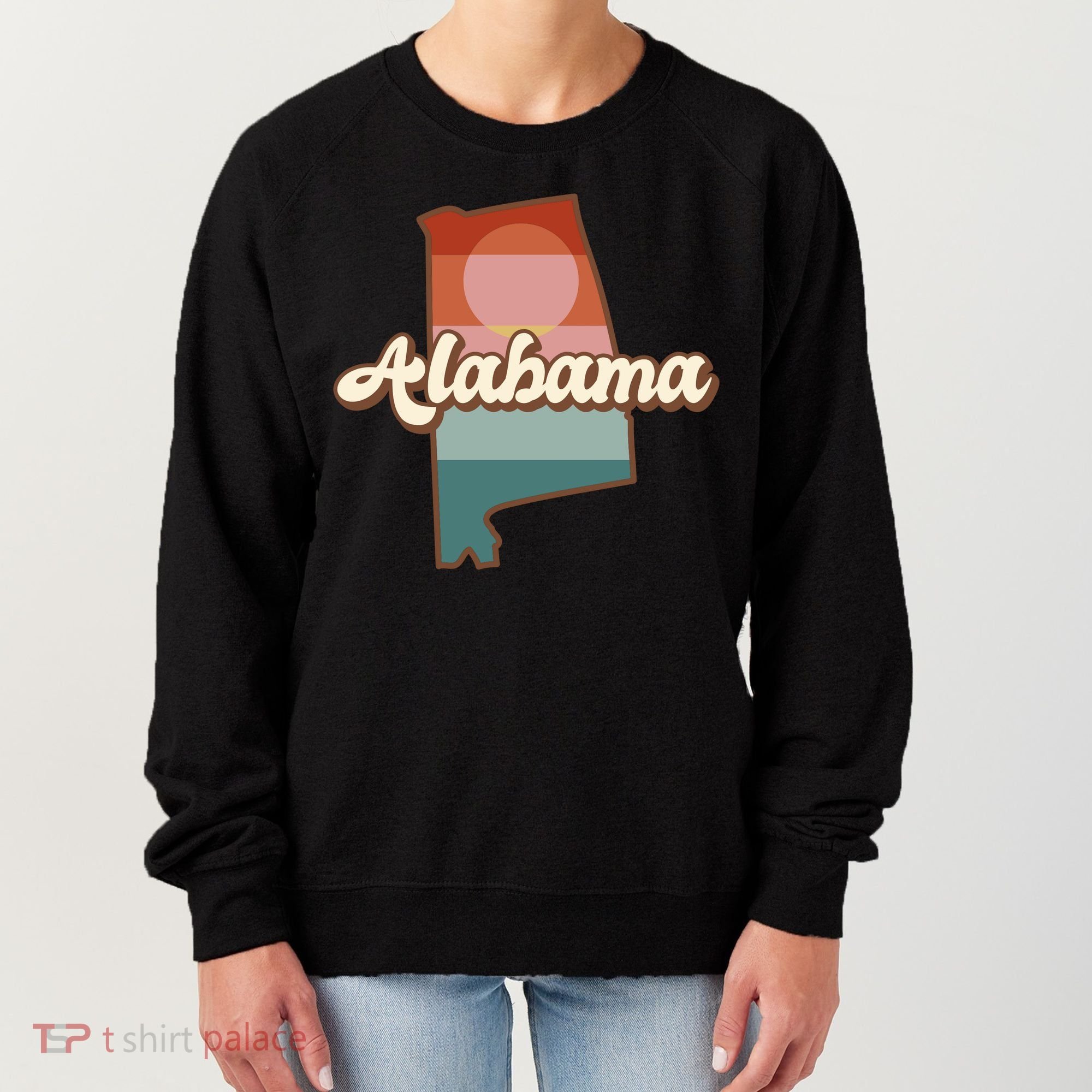 Alabama Retro Sunset Logo Women's Sweatshirt