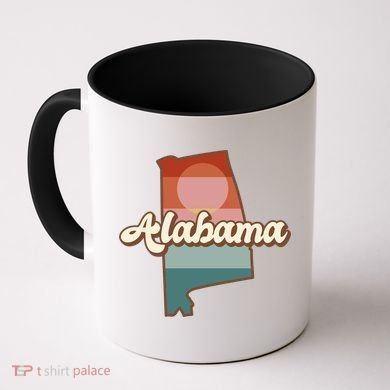 Alabama Retro Sunset Logo Coffee Mug