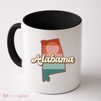 Alabama Retro Sunset Logo Coffee Mug thumb 0