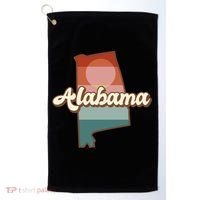 Alabama Retro Sunset Logo Golf Towel thumb 0