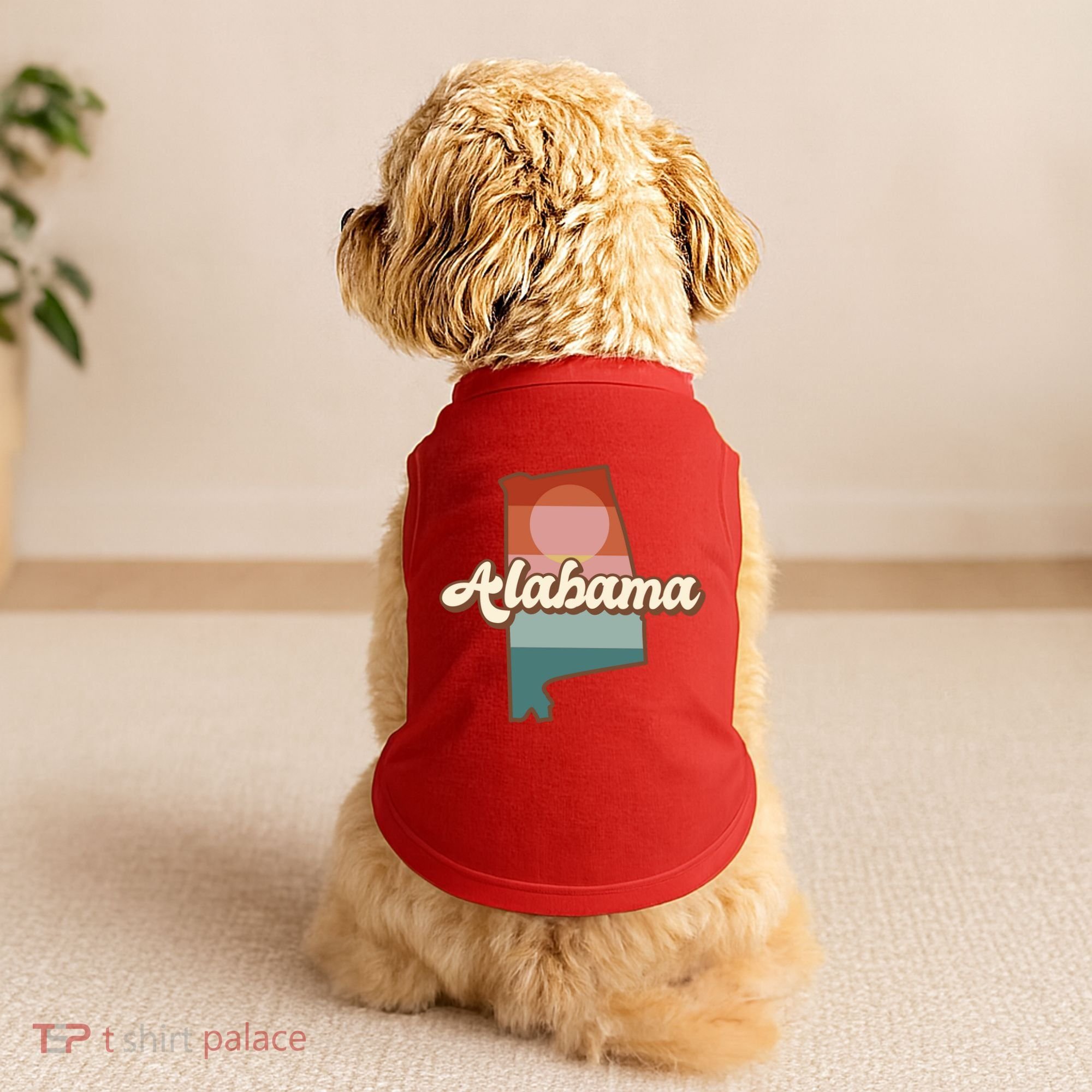 Alabama Retro Sunset Logo Doggie Tank