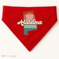 Alabama Retro Sunset Logo USA-Made Doggie Bandana thumb 0
