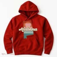Alabama Retro Sunset Logo Hoodie thumb 0
