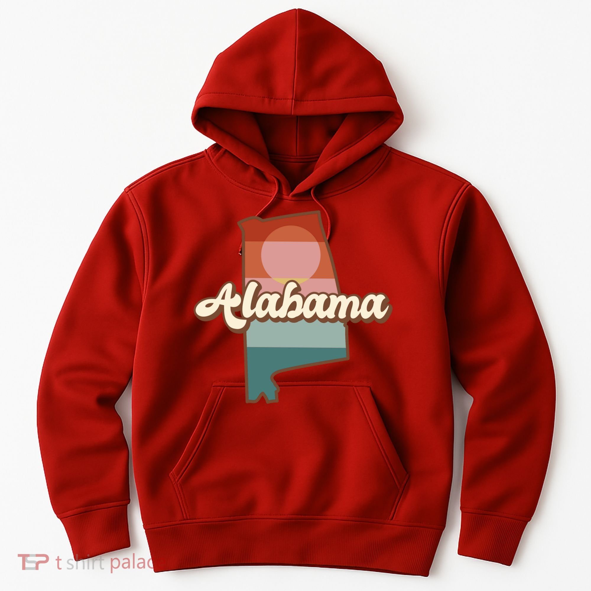 Alabama Retro Sunset Logo Hoodie