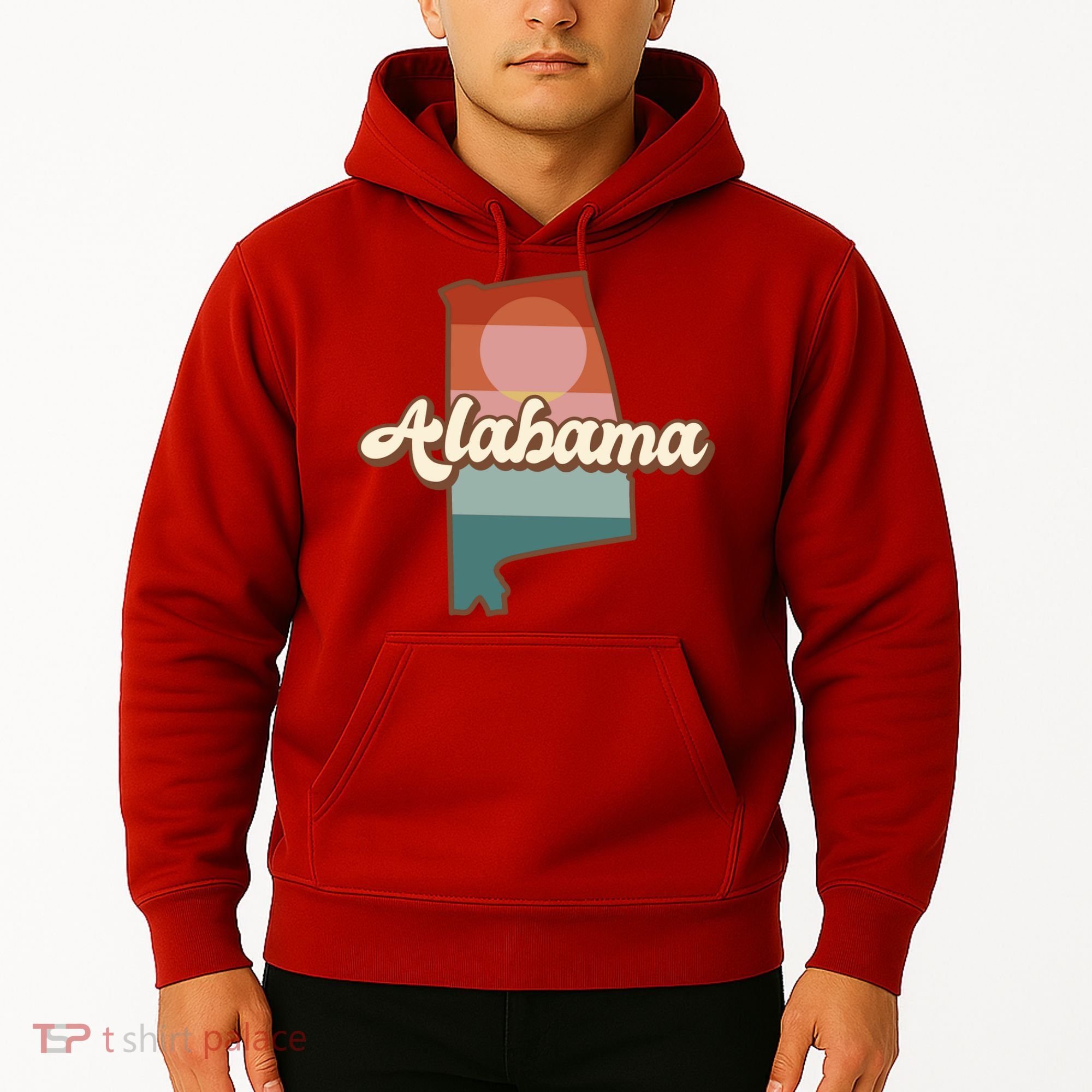Alabama Retro Sunset Logo Hoodie