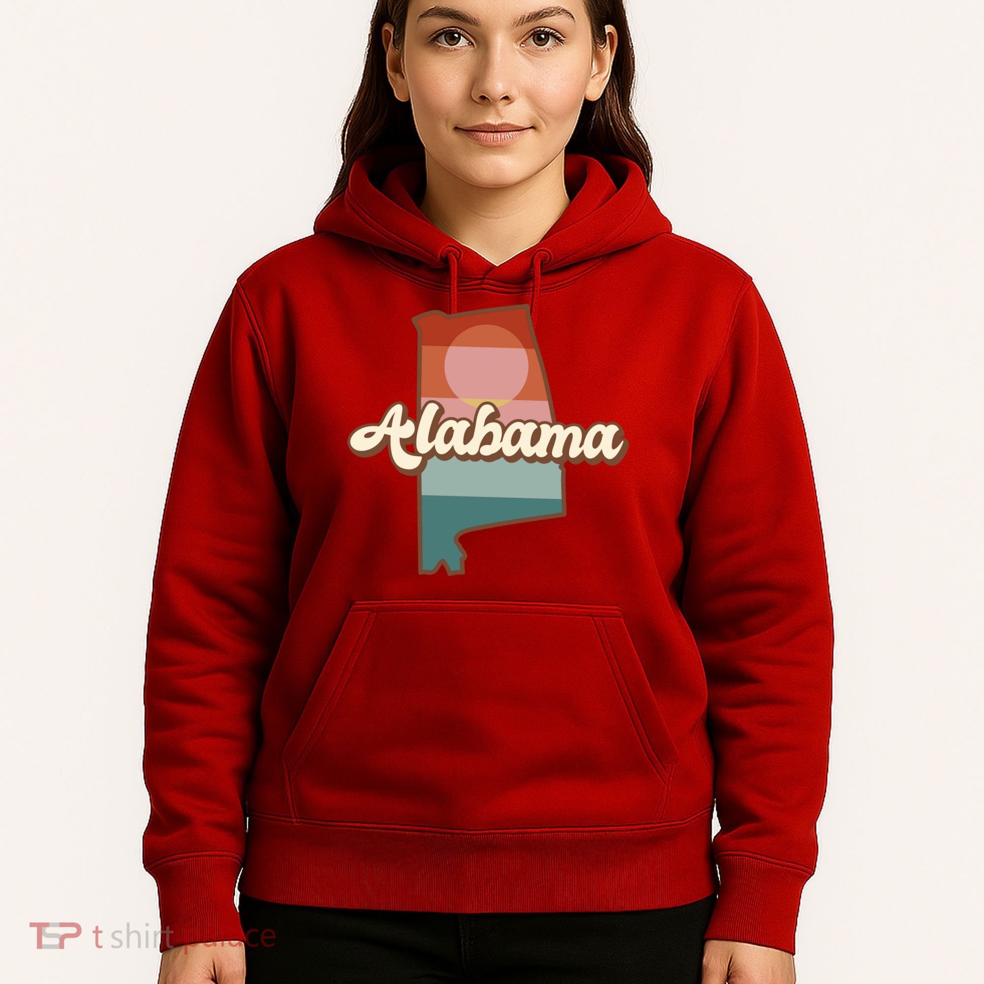 Alabama Retro Sunset Logo Hoodie