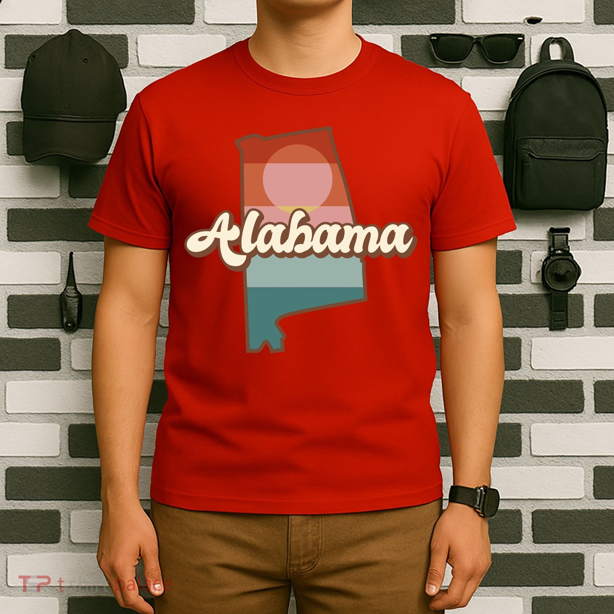 Alabama Retro Sunset Logo T-Shirt
