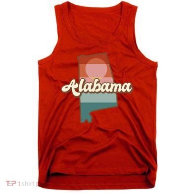 Alabama Retro Sunset Logo Tank Top