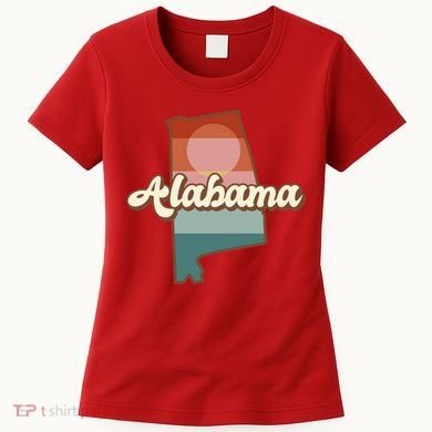Alabama Retro Sunset Logo Women's T-Shirt