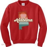 Alabama Retro Sunset Logo Kids Sweatshirt thumb 0