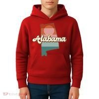 Alabama Retro Sunset Logo Kids Hoodie thumb 4
