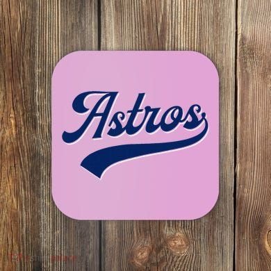 A.S.T.R.O.S. Retro Style 70s 80s First Name Coaster