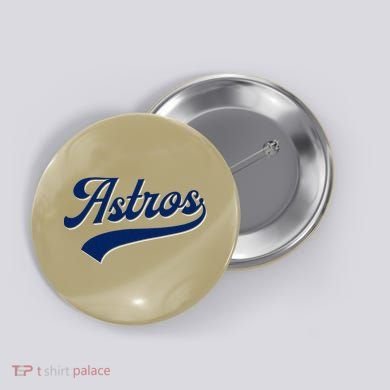 A.S.T.R.O.S. Retro Style 70s 80s First Name Button