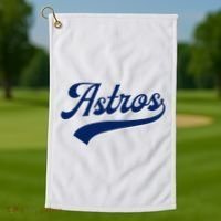 A.S.T.R.O.S. Retro Style 70s 80s First Name Golf Towel thumb 1