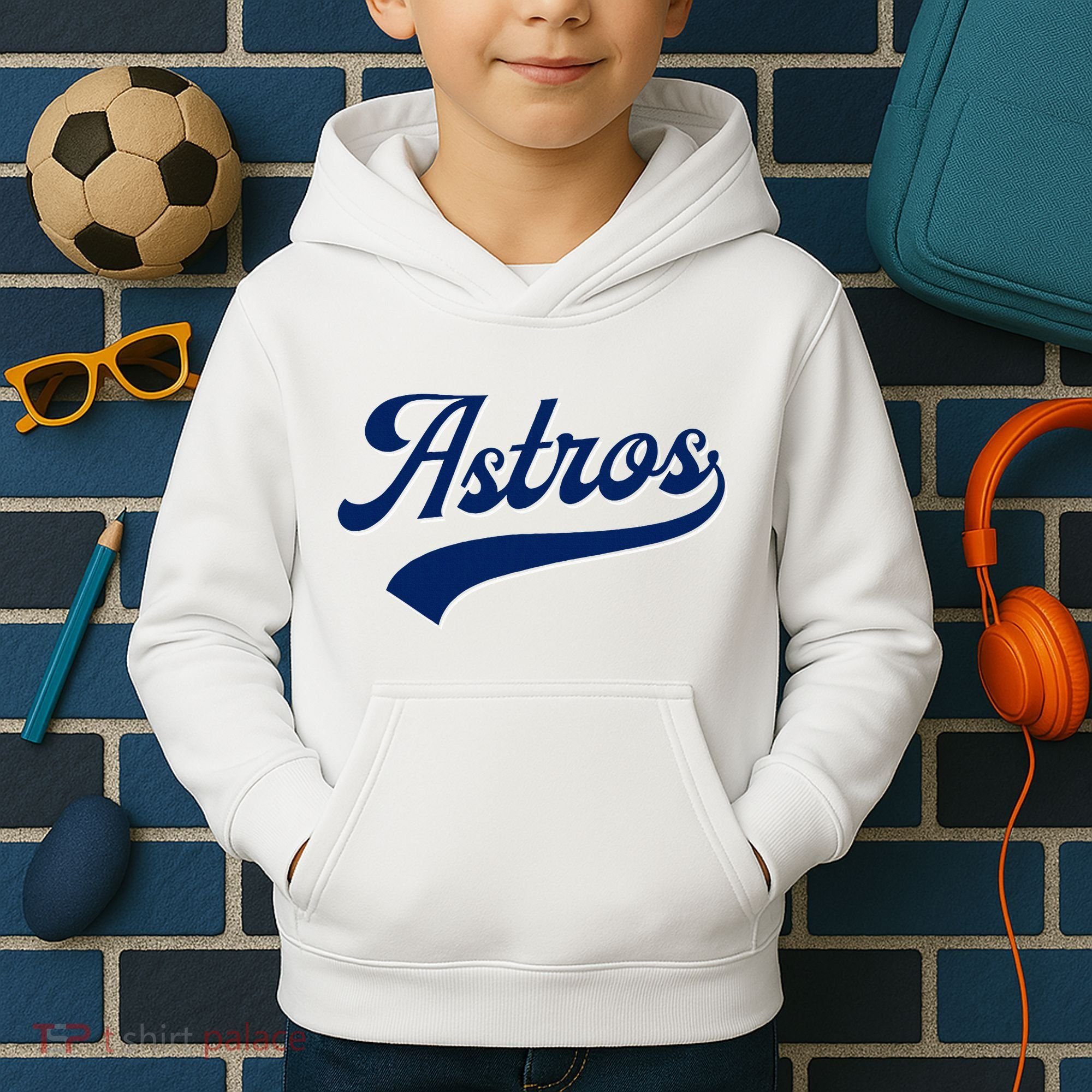 A.S.T.R.O.S. Retro Style 70s 80s First Name Kids Hoodie