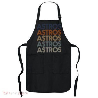 Astros Retro Style 70s 80s Personalized Jersey Apron