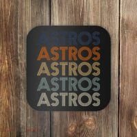 Astros Retro Style 70s 80s Personalized Jersey Coaster thumb 0