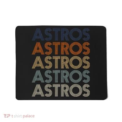 Astros Retro Style 70s 80s Personalized Jersey Mousepad