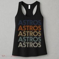 Astros Retro Style 70s 80s Personalized Jersey Women's Tank Top thumb 3