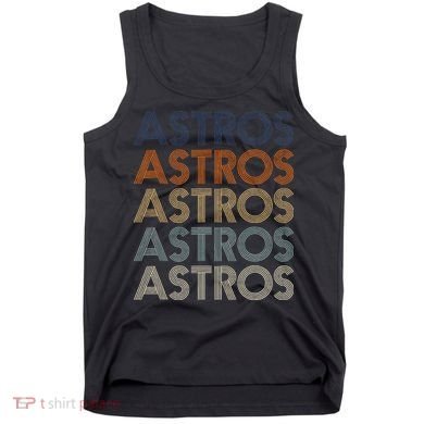Astros Retro Style 70s 80s Personalized Jersey Tank Top