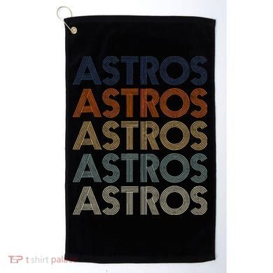 Astros Retro Style 70s 80s Personalized Jersey Golf Towel