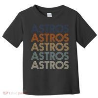 Astros Retro Style 70s 80s Personalized Jersey Toddler T-Shirt thumb 0