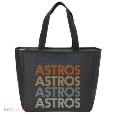 Astros Retro Style 70s 80s Personalized Jersey Tote Bag