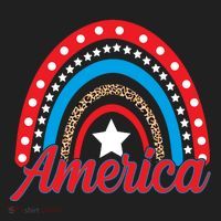 America Rainbow Star 4th Of July Women's Sweatshirt thumb 2