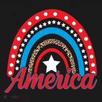 America Rainbow Star 4th Of July Toddler Hoodie thumb 2