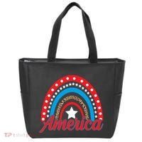 America Rainbow Star 4th Of July Tote Bag thumb 0