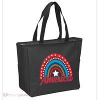 America Rainbow Star 4th Of July Tote Bag thumb 2