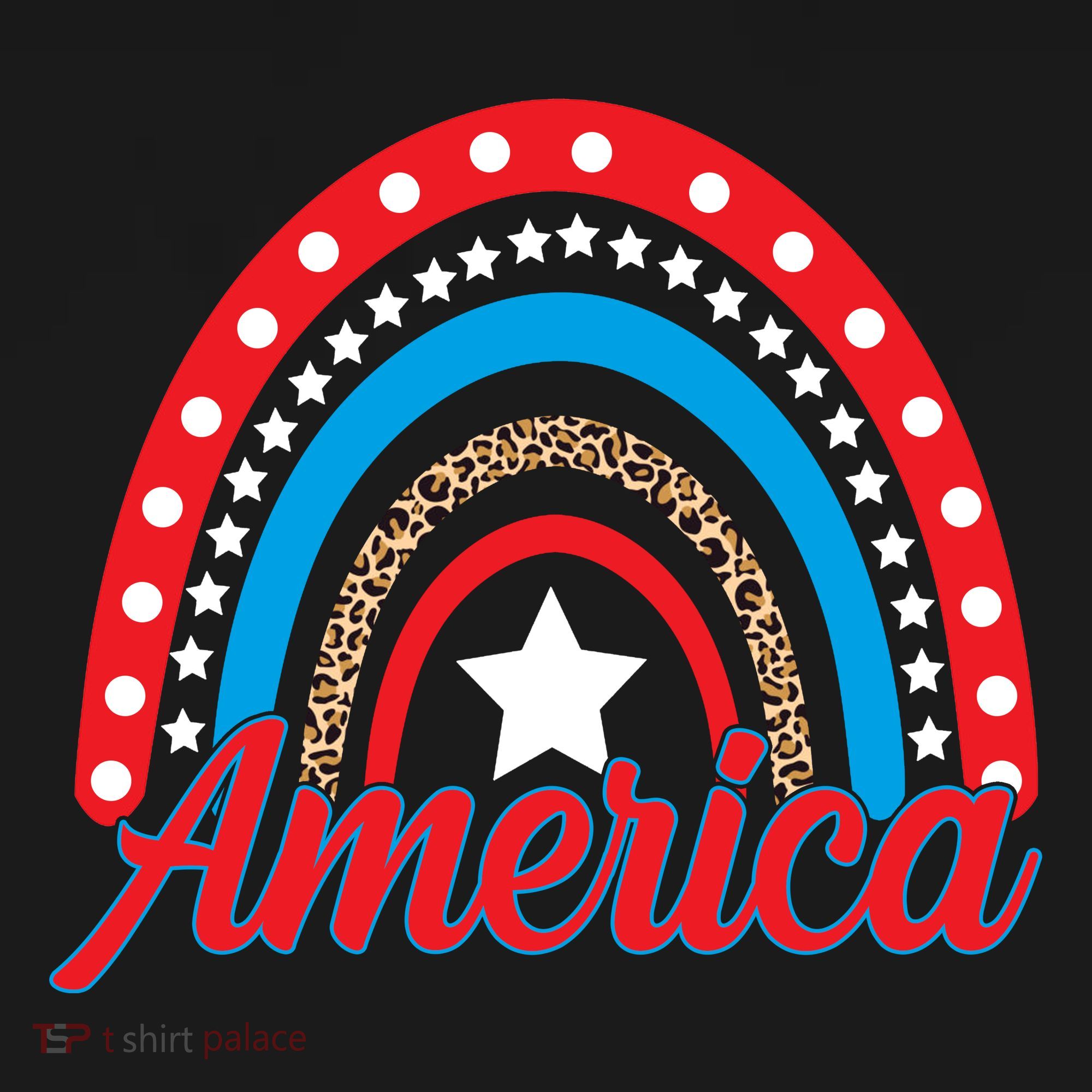 America Rainbow Star 4th Of July Tote Bag
