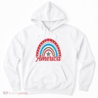America Rainbow Star 4th Of July Hoodie thumb 0