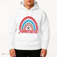 America Rainbow Star 4th Of July Hoodie thumb 2