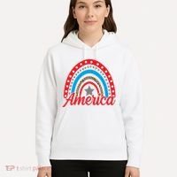 America Rainbow Star 4th Of July Hoodie thumb 5