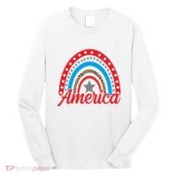 America Rainbow Star 4th Of July Long Sleeve Shirt thumb 0
