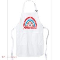 America Rainbow Star 4th Of July Apron thumb 0