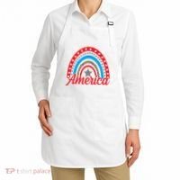 America Rainbow Star 4th Of July Apron thumb 2